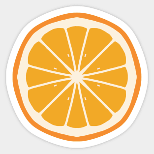 Tangerine slice Sticker